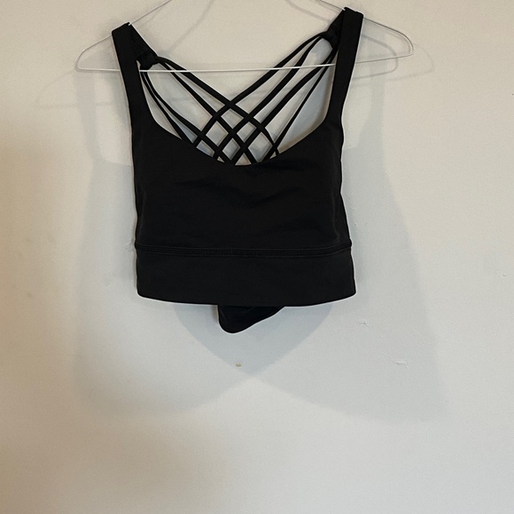 lululemon athletica Tops - Lululemon Athletica Black Strappy Back Top